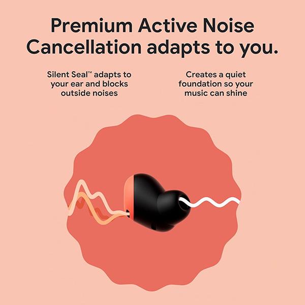 Google Pixel Buds Pro - Noise Canceling Earbuds, Up to 31 Hour Battery Life with Charging Case, Compatible with Android