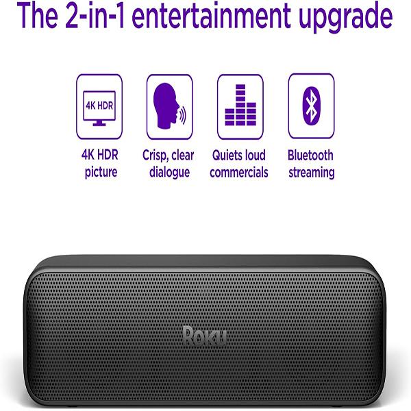 Roku Streambar SE | 2-in-1 TV Soundbar with Built-in 4K/HD/HDR Streaming - Premium Speakers, & Enhanced Speech Clarity