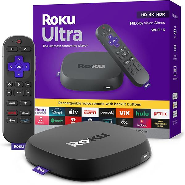 Roku Ultra Ultimate Streaming Player 2024 - 4K Streaming Device for TV with HDR10+, Dolby Vision & Atmos