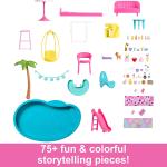 Mattel Barbie Dreamhouse House Playset - with 75+ Pieces and 3-Story Slide, Pet Elevator and Puppy Play Areas