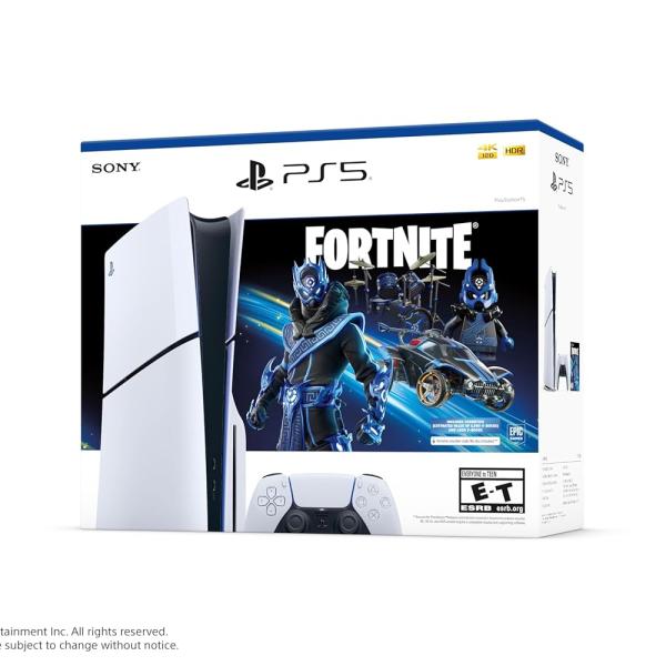 Sony Playstation 5 PS5 Console - Fortnite Cobalt Star Disc Edition (White)