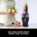 Ninja QB3001SS Fit Compact Personal Blender - Portable Blender for Smoothies, Shakes, Food Prep, & Frozen Blending, 700-Watt Base, 16-oz. (Black)