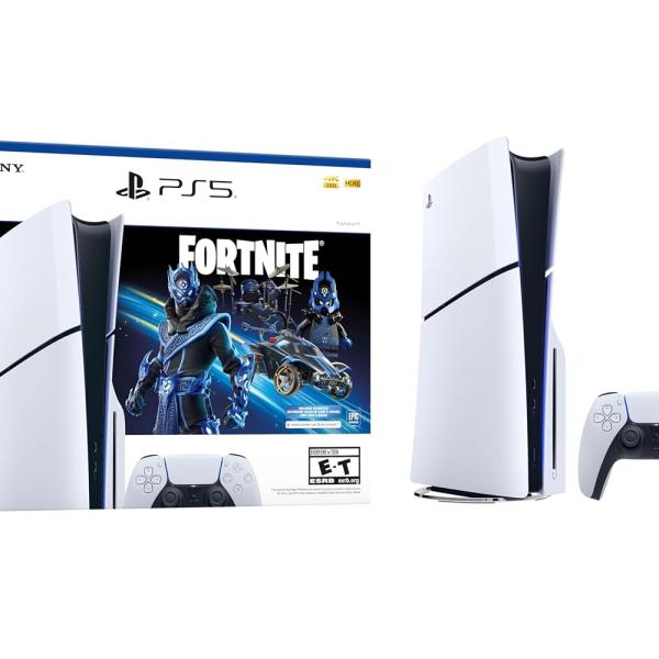 Sony Playstation 5 PS5 Console - Fortnite Cobalt Star Disc Edition (White)