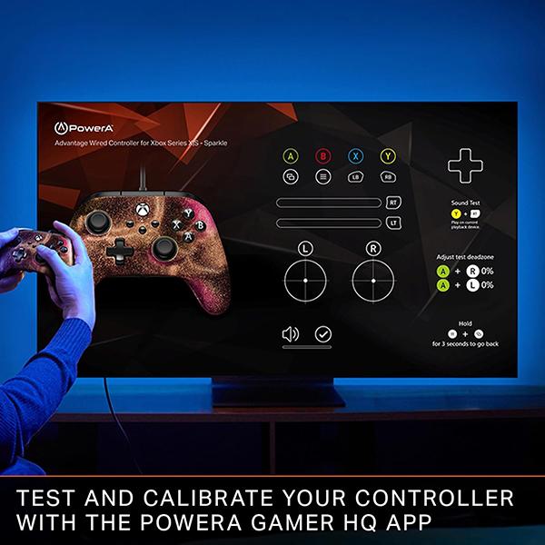 PowerA Advantage Wired Controller for Xbox Series X|S with Lumectra - Wired video game controller, works with Xbox One and Windows 10/11 (Black))