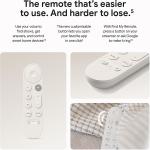 Google TV Streamer 4K - Fast Streaming Entertainment on Your TV with Voice Search Remote, Watch Movies, Shows, Live TV, and Netflix in 4K HDR (Porcelain)