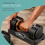 LifePro Adjustable Dumbbell Set – 5–25 lb Pair
