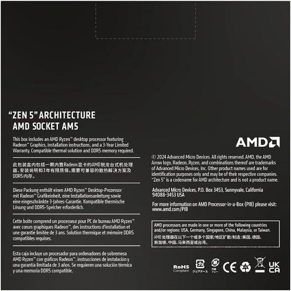 AMD Ryzen™ 9 9950X 16-Core, 32-Thread Unlocked Desktop Processor