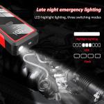 EAFC Car Battery Jump Starter - 2000A Portable Jumper Cables 12V for Up to 6.0L Gas & 4.0L Diesel Engines