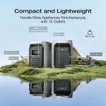 ECOFLOW Portable Power Station DELTA 3 1500 - 1536Wh LiFePO4 Battery Power Station, 6X1800W, Fast Charging for Home Backup Use, Camping & RVs