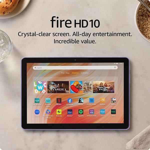 Amazon Fire HD 10 tablet 10.1" inches (2023 Release) - built for relaxation, 10.1" vibrant Full HD screen, octa-core processor, 3GB RAM, 32 GB
