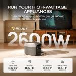 ECOFLOW DELTA 3 Portable Power Station - Full Charge in 43 Min, 1024Wh LiFePO4 Battery, 1800W AC for Home Backup Power, Camping & RVs
