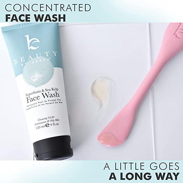 Beauty by Earth Clean Face Wash - USA Made with Organic & Natural Ingredients, Non-Toxic Facial Cleanser (5 Case )