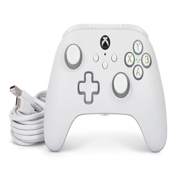 PowerA Advantage Wired Controller for Xbox Series X|S with Lumectra - Wired video game controller, works with Xbox One and Windows 10/11 (White)