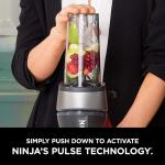 Ninja QB3001SS Fit Compact Personal Blender - Portable Blender for Smoothies, Shakes, Food Prep, & Frozen Blending, 700-Watt Base, 16-oz. (Black)