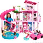 Mattel Barbie Dreamhouse House Playset - with 75+ Pieces and 3-Story Slide, Pet Elevator and Puppy Play Areas