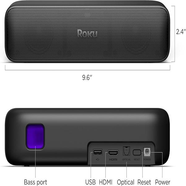 Roku Streambar SE | 2-in-1 TV Soundbar with Built-in 4K/HD/HDR Streaming - Premium Speakers, & Enhanced Speech Clarity